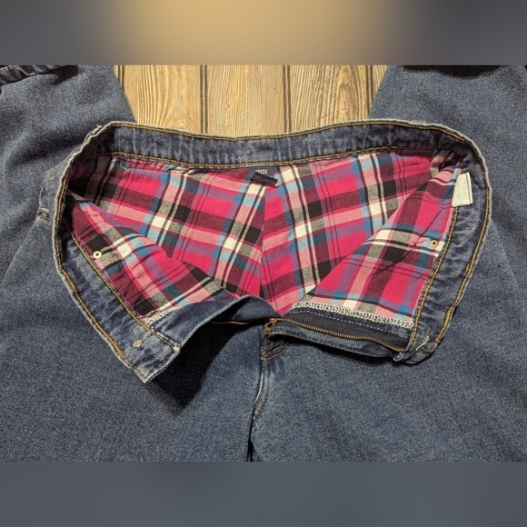 Full Blue size 18 flannel lined/insulated jeans, 33" long - Picture 7 of 11